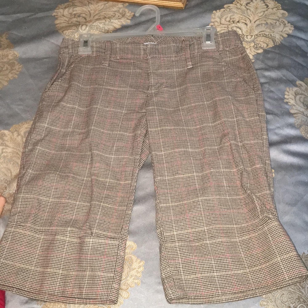 Gap cuffed wide leg crop pants